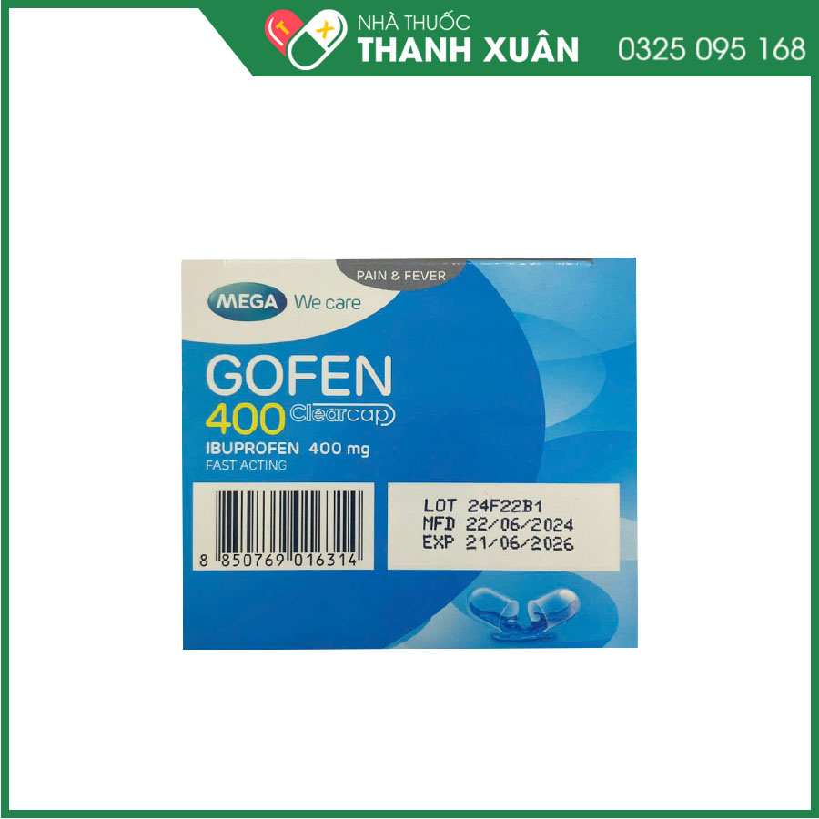 Gofen 400mg thuốc giảm đau hạ sốt chống viêm
